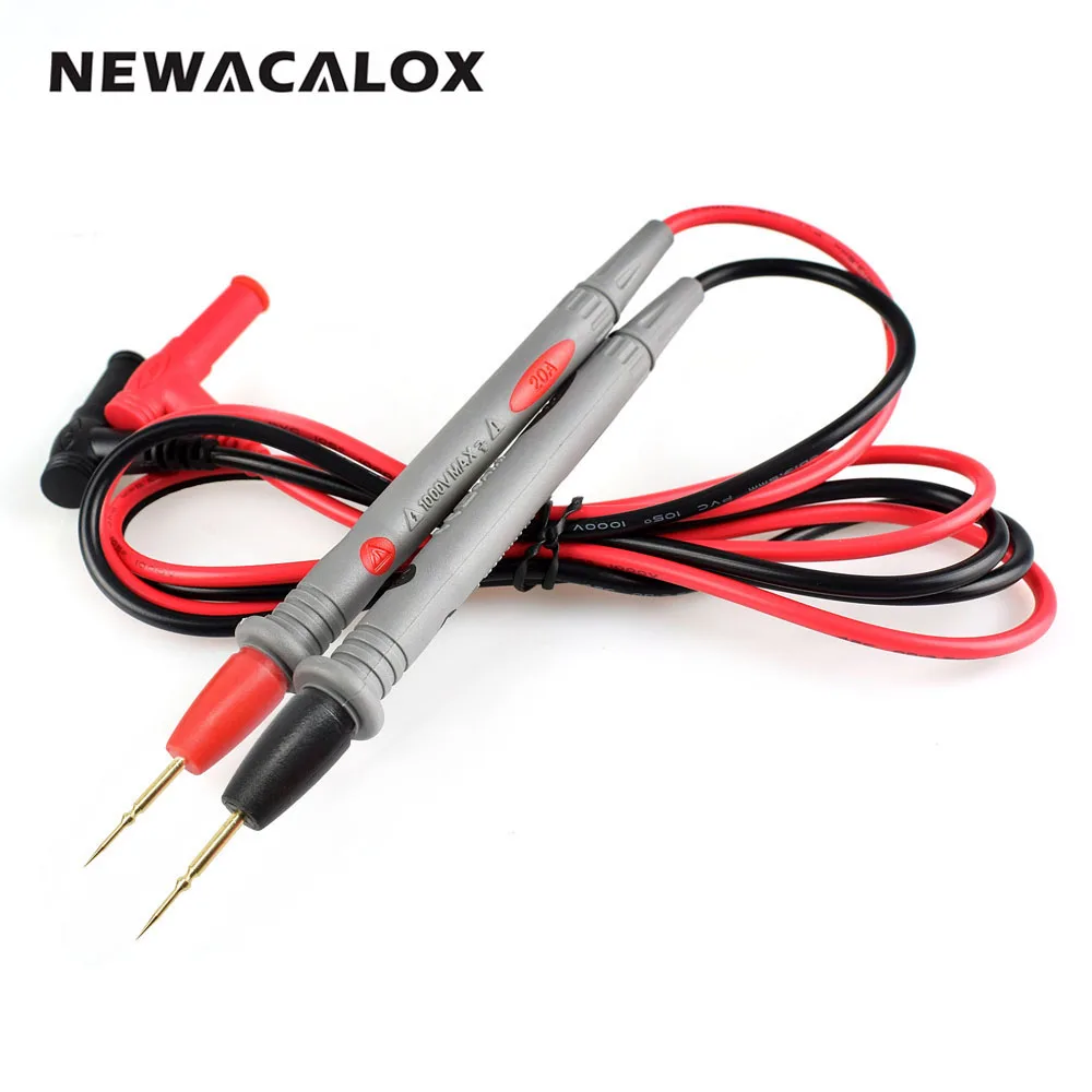NEWACALOX Needle Tip Probe Test Leads Pin Hot Universal Digital