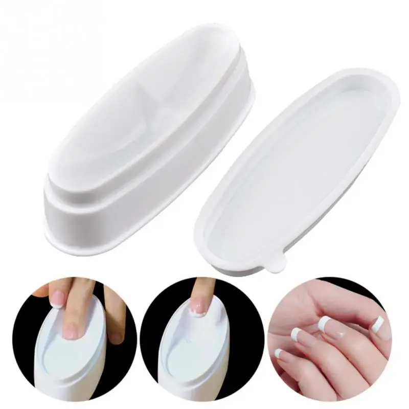 

2018 New PVC Nail Art tools Fashion Nail Dipping Powder Tray Manicure Mold Nail Dip Container for Smiling Nail Elegant Girls