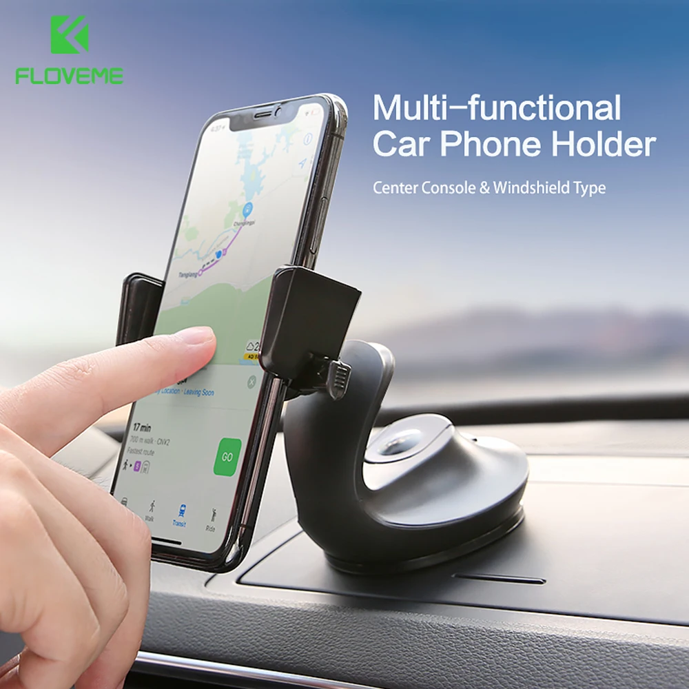 

FLOVEME Automatic Lock Mobile Car Holder Swan Shape Car Phone Holder Desk Stand Holder For iPhone X 8 Huawei Cell Phone Support