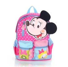 2017 nueva mochila de dibujos animados minnie mickey imprimir mochila jardín de infantes/niños de la escuela primaria bolsas mochila infantil para las niñas