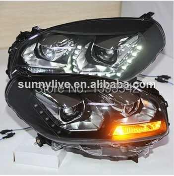 

For 2013-2014 Year Renault Koleos LED Head Light with Bi xenon projector Lens