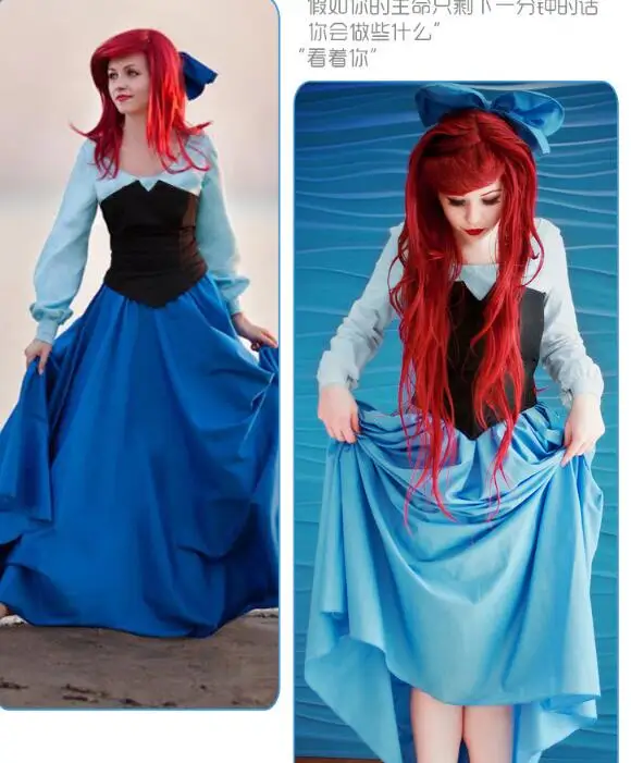 

Ainiel Movie The Little Mermaid Princess Ariel Dress Mermaid Cosplay Costume