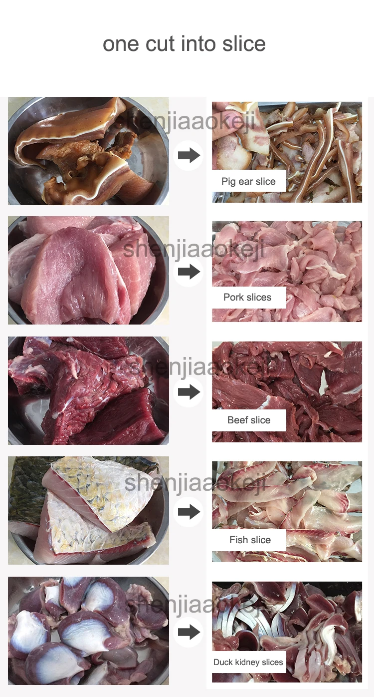 Новое обновление ломтерезка для мяса дома автоматическая машина для резки овощей коммерческих вырезать рыбы ломтик резки Электрический