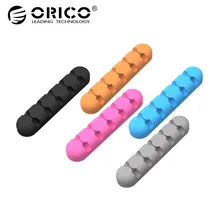 ORICO Organizer Cable Winder 5 Pack Earphone Cable Organizer Wire Storage Silicone Charger Cable Holder Clips