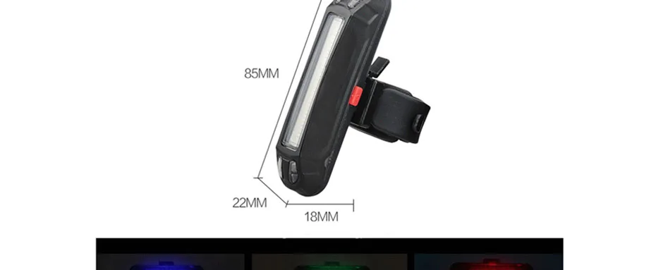 Perfect VICTGOAL Bike Light USB Rechargeable Bicycle Backlight LED Bike Rear Light Waterproof Cycling Safety Lights MTB Warning Lamp 4