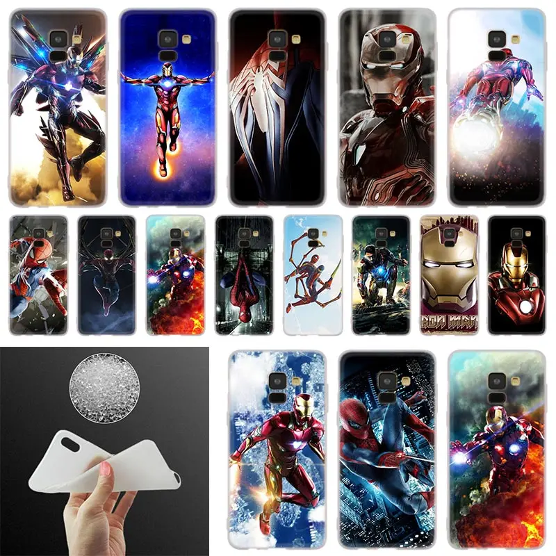 

Super Iron spider man Soft Cover Phone Case For Samsung Galaxy A50 A10 A20 A30 A40 A60 A70 A6 A8 Plus A7 A9 2018 A3 A5 2017