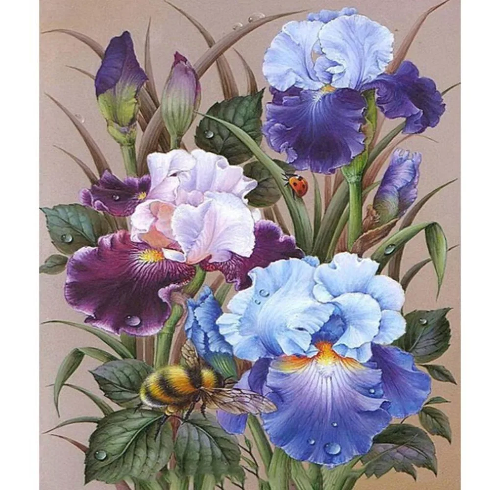 

Best Full Drill Diamond Embroidery 5D Diy Diamond Painting Flowers Cross Stitch Diamond Rhinestones Home Decor Borduurwerk