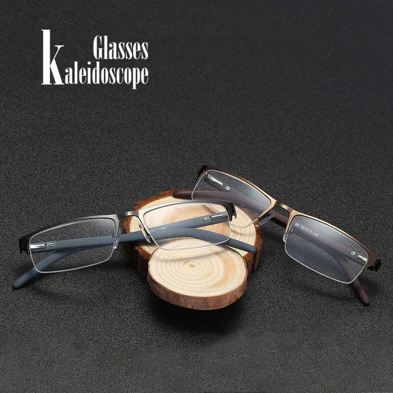 Калейдоскоп очки для чтения Для мужчин Для женщин пожилых Металл полукадра дальнозоркость очки