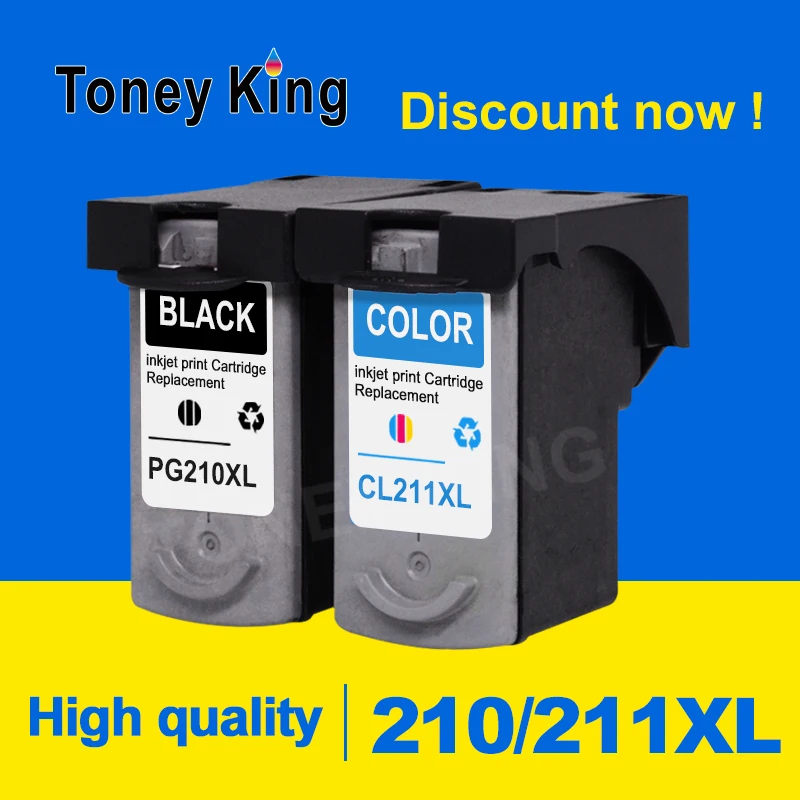 Toney King PG210XL чернильный картридж PG 210XL CL211XL CL 211X для canon Pixma MX320 MX330 MX340 MX350 MX410 MX420