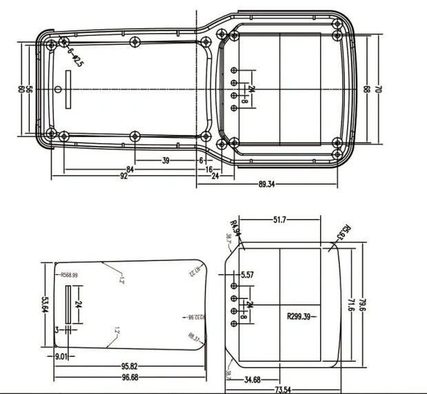 szomk plastic box enclosure electronics project box junction box plastic housing abs electrical handheld enclosure control box 5xAA battery (7).jpg