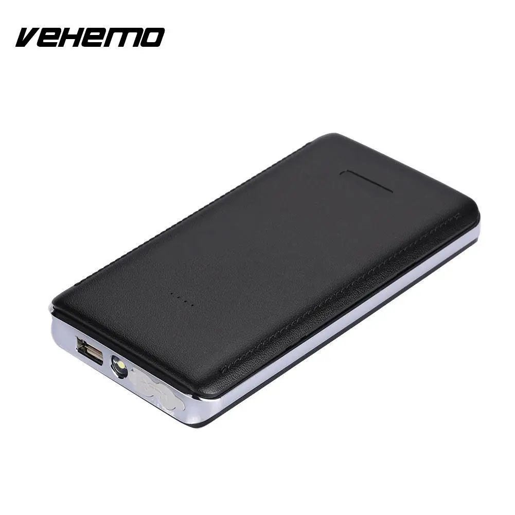 Vehemo Black Car Jump Starter Kit Car Power Kit Ultra-Thin Power Supply Jump Starter Kit DIY Booster Charger DIY without battery