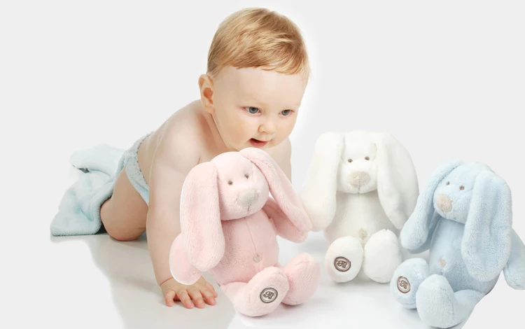 Kawaii Long Ear Rabbit Plush Dolls Toy Bunnies Kids Stuffed Animals Soft Toy Bunny Fluffy Hare Cushion juguetes Educational Doll (36)