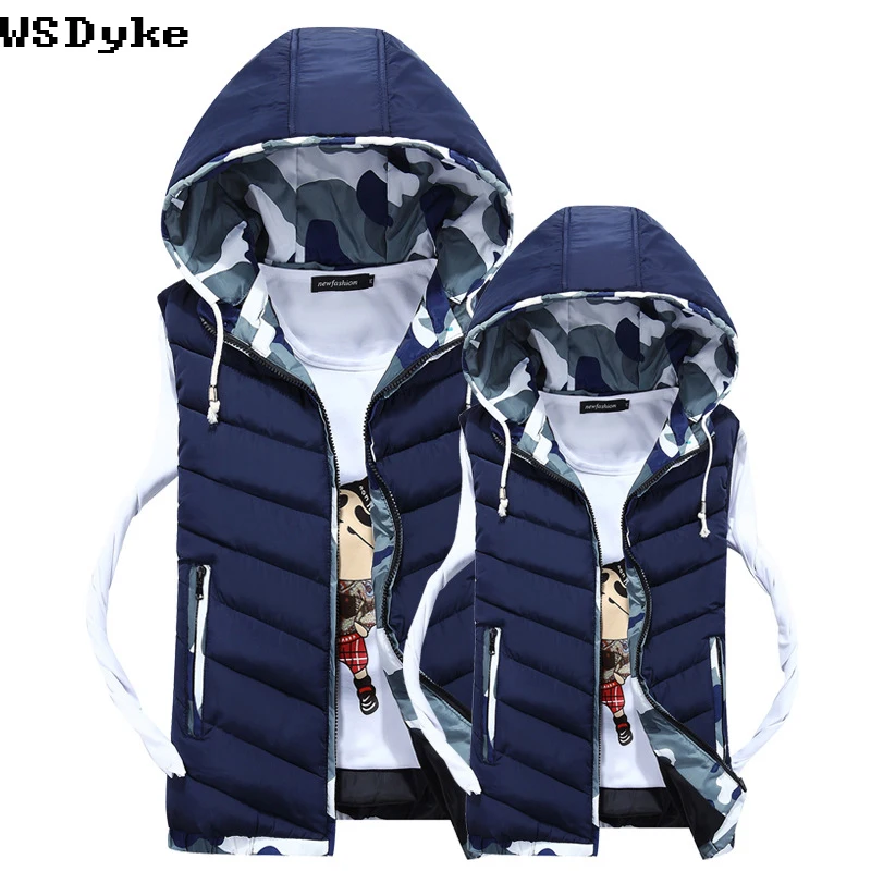 2018 الخريف الشتاء جديد عارضة مقنعين Coletes Masculinos نوعية جيدة للماء Bodywarmer 2018 الخريف الشتاء جديد عارضة مقنعين Coletes Masculinos نوعية جيدة للماء Bodywarmer