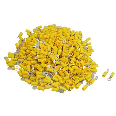 

48A 12-10 AWG Insulating Crimp Ring Terminals Cable Lug 500 Pcs