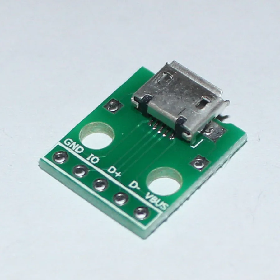 10 шт. микро USB адаптер DIP 5P гнездовой разъем тип B 2 54 мм сварной PCB конвертер Pinboard|usb