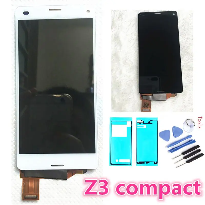 

4.6 inch For Sony Xperia Z3 Compact LCD Touch Display D5803 D5833 Digitizer for Sony z3 mini m55w z3c z3 Screen Replacement+glue