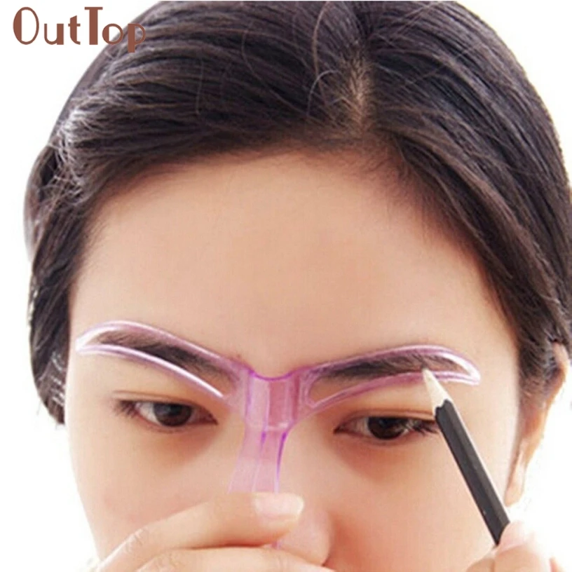 

OutTop Pretty New Professional Beauty Tool Makeup Grooming Drawing Blacken Eyebrow Template Gift 1PC