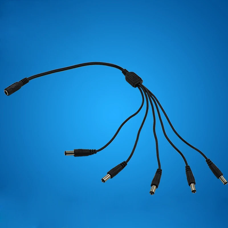 10pcs DC Cable Connector DC Power Cord Monitoring Wire 1 is Divided