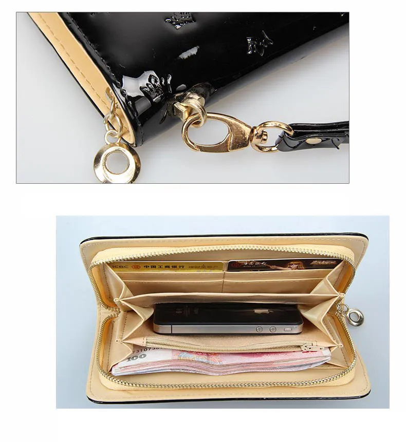Длинный доллар цена известный бренд дизайнерский роскошный портфель Стразы женский кошелек женский клатч портмоне сумка для денег Walet Cuzdan