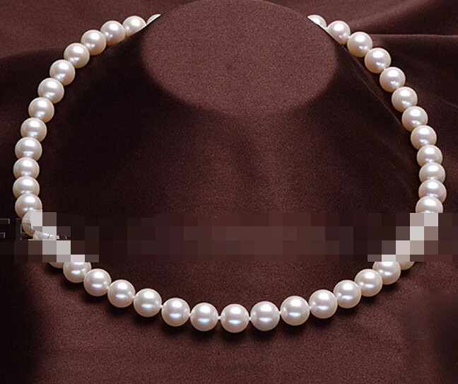 

0910 white pink freshwater pearl necklace