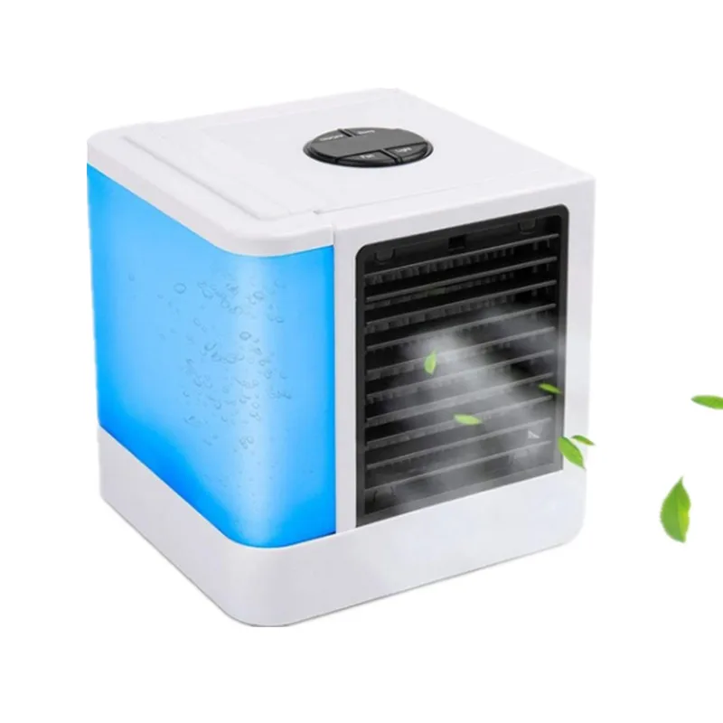 

MINI Air Conditioning Air Cooler Artifact USB Portable Air Conditioner 7 Colors Light Desktop Fast Refrigerate Air Cooling Fan