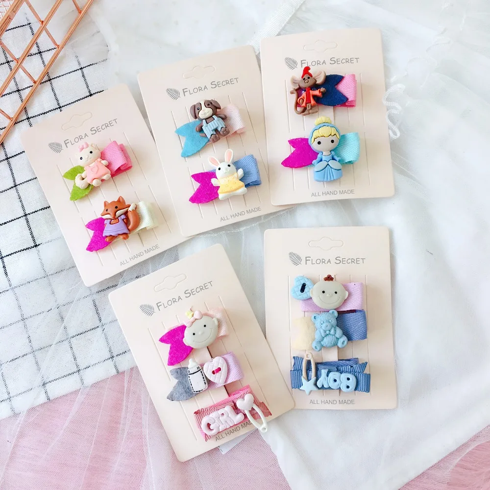 

Korea Love Cartoon Kid Bottle Child Puppy Rabbit Hair Accessories For Girls Rim Hair Clips Hairpin Bow Hairgrips