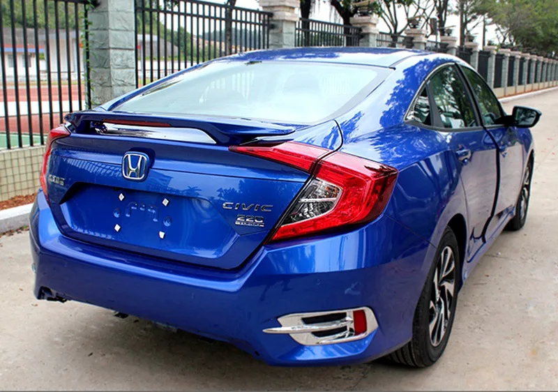 Для 2016 2017 Honda Civic спойлер высокое качество абс материал заднее крыло автомобиля