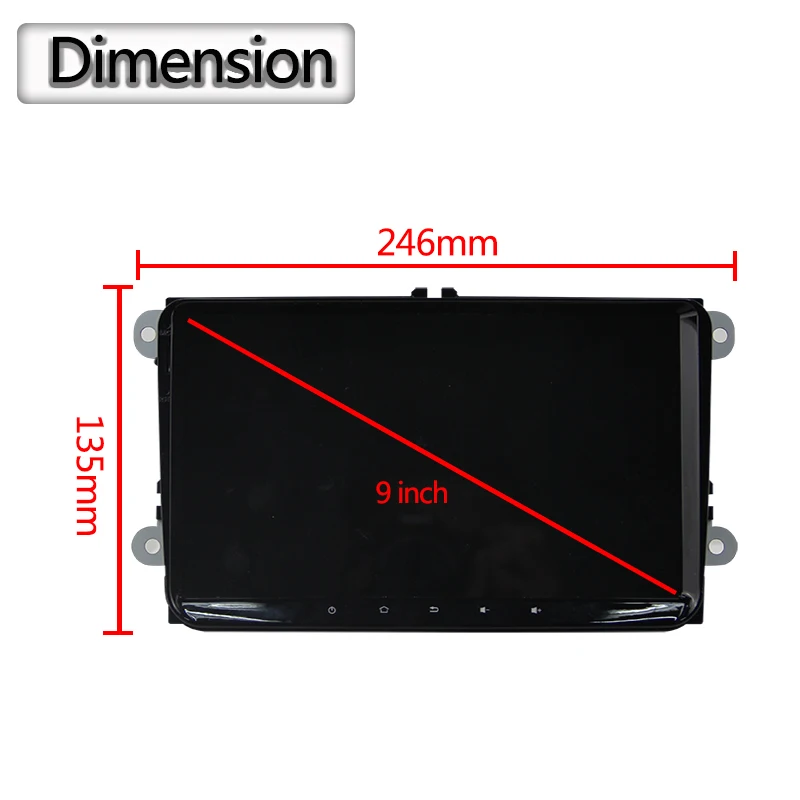 Discount 9 inch Android 7.12 2din Car GPS for VW POLO GOLF 5 6 PASSAT B6 CC JETTA TIGUAN TOURAN EOS SHARAN SCIROCCO CADDY (NO DVD) 11