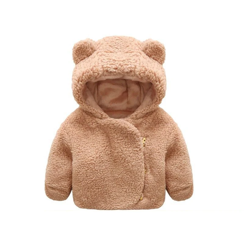 

SFC-002 Baby Girls Boy Coats Newborn Outwears Kids thickening cold-resistant Autumn Winter Warm Coat with animal hat Coat