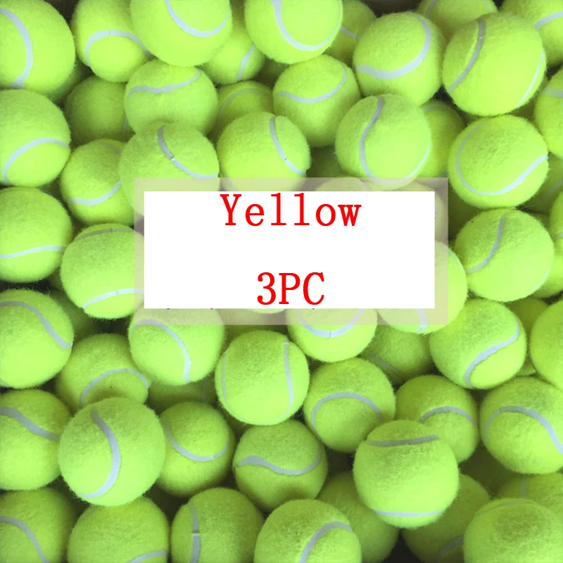 3PC/Set Color Tennis Balls Sports Tournament Outdoor Fun Cricket Beach