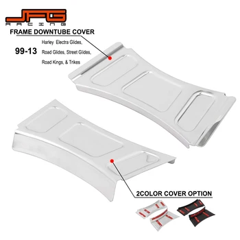 

Motorcycle Iron Frame Downtube Cover For Harley 1999-2013 Electra Glides Road Glides Street Glides Road Kings Trikes