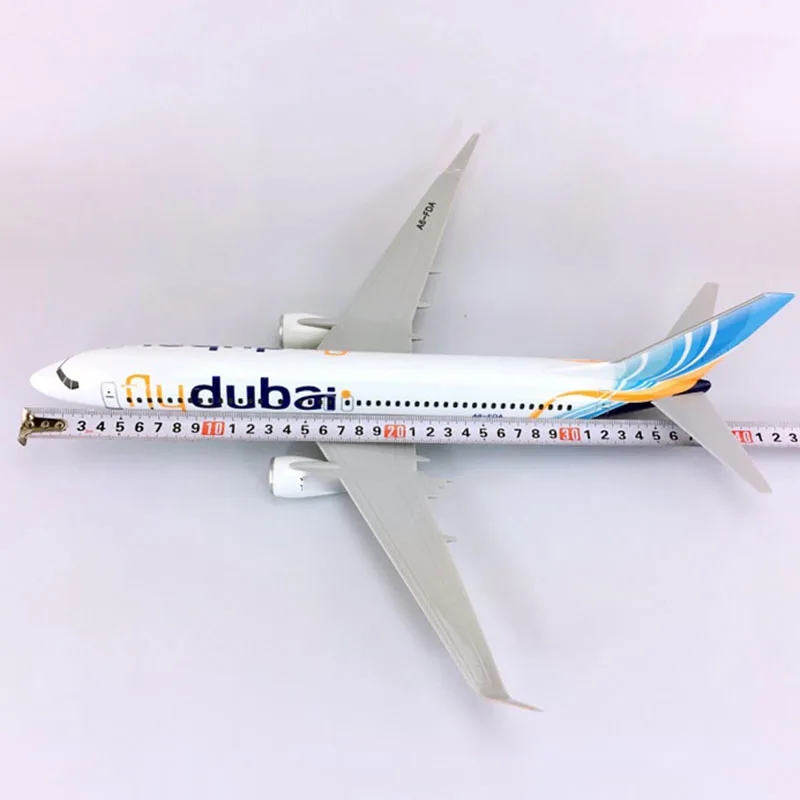 Boeing B737-800 Большой 40 см FLY Дубай авиалиний 1/111 масштаб игрушечные модели самолетов самолет литой под давлением пластиковый сплав самолет