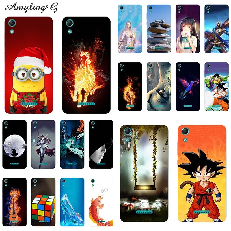 

Fashion For Wiko Lenny 4 Colorful Cell Phone Case For Wiko Lenny4 Soft TPU Cases Print Back Cover Capa Full Protective Shell Cat