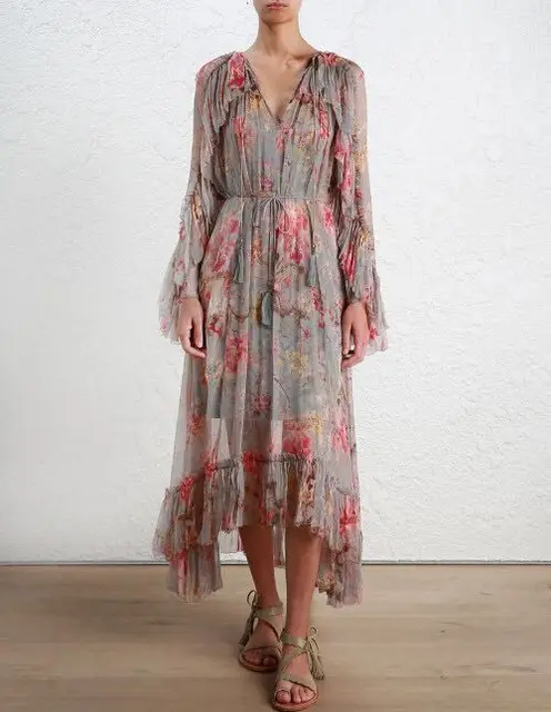 Silk Chiffon Dress