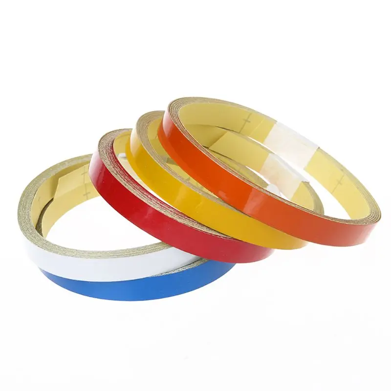 

1 Roll Reflective Tape Bicycle Safety Sticker Warning 1cm 5m Bike Colorful Decoration Adhesives Cycling Supplies Accessories