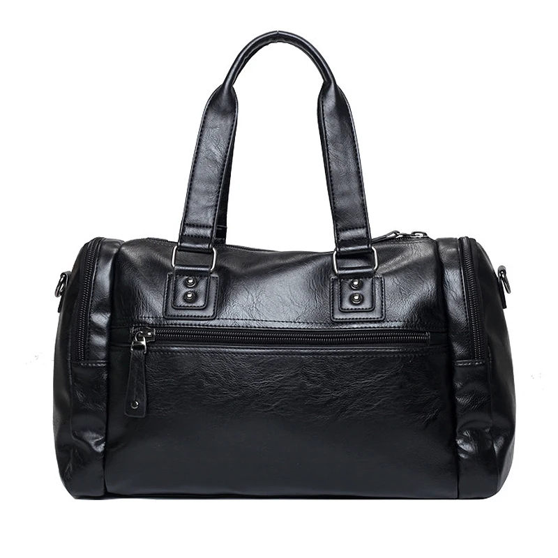 US $29.15 Luxury Style Mens Leather Travel Bag Pu Handbags Male Travel Duffel Bags Tote High Quality Men Business Messenger Shoulder Bag