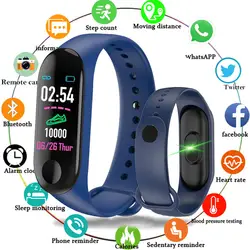 Для женщин мужчин фитнес часы Bluetooth Smart Браслет цифровой Спорт сердечного ритма приборы для измерения артериального давления шагомер