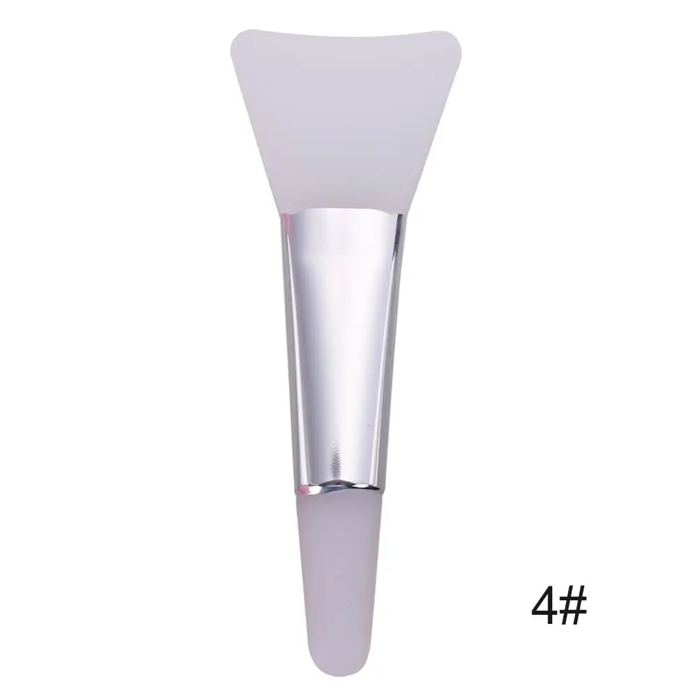 Профессиональная силиконовая кисточка для макияжа и маски 1 шт. деревянная ручка для лица грязевая маска щетка косметический макияж Набор Косметика#289637 - Handle Color: White 9001