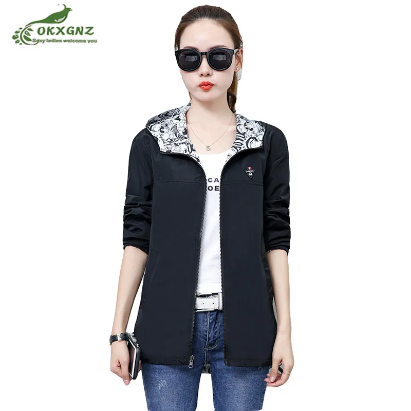 Autumn fat mm jacket female 2019 new spring autumn fashion high end ...