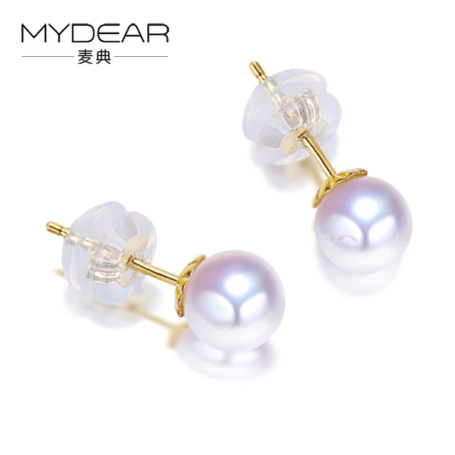 Mydear Genuine Pearl Jewelry Natural Akoya Stud Earrings For Mydear Genuine Pearl Jewelry Natural Akoya Stud Earrings For Women Charms 6 5