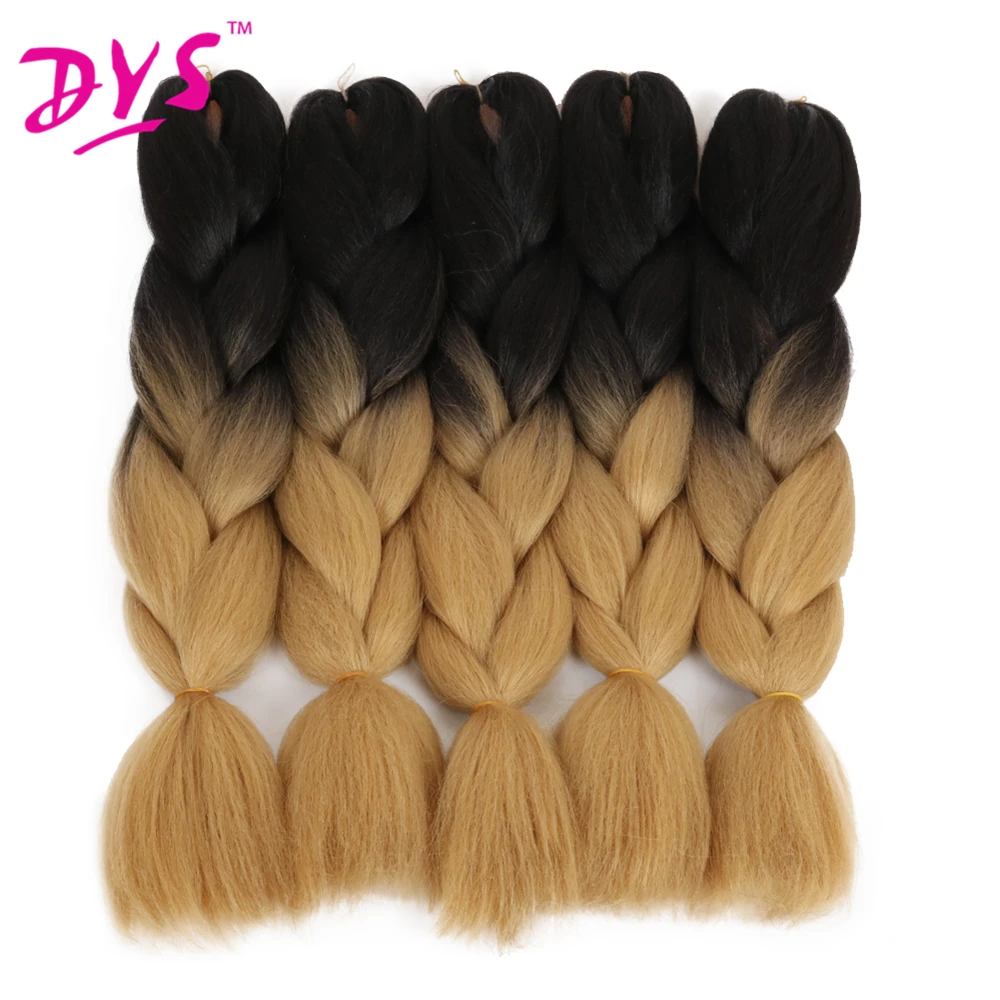 Deyngs, два тона, серый/фиолетовый, Омбре, канекалон, плетеные волосы, кудрявые, прямые волосы для наращивания, африканские синтетические плетеные волосы, 100 г/шт