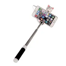 Mini Selfie Stick With Button Wired Silicone Handle Monopod Universal For iPhone 6 5 Android Samsung Huawei Xiaomi Sticks цена Mini Selfie Stick With Button Wired Silicone Handle Monopod Universal For iPhone 6 5 Android Samsung Huawei Xiaomi Sticks цены онлайн