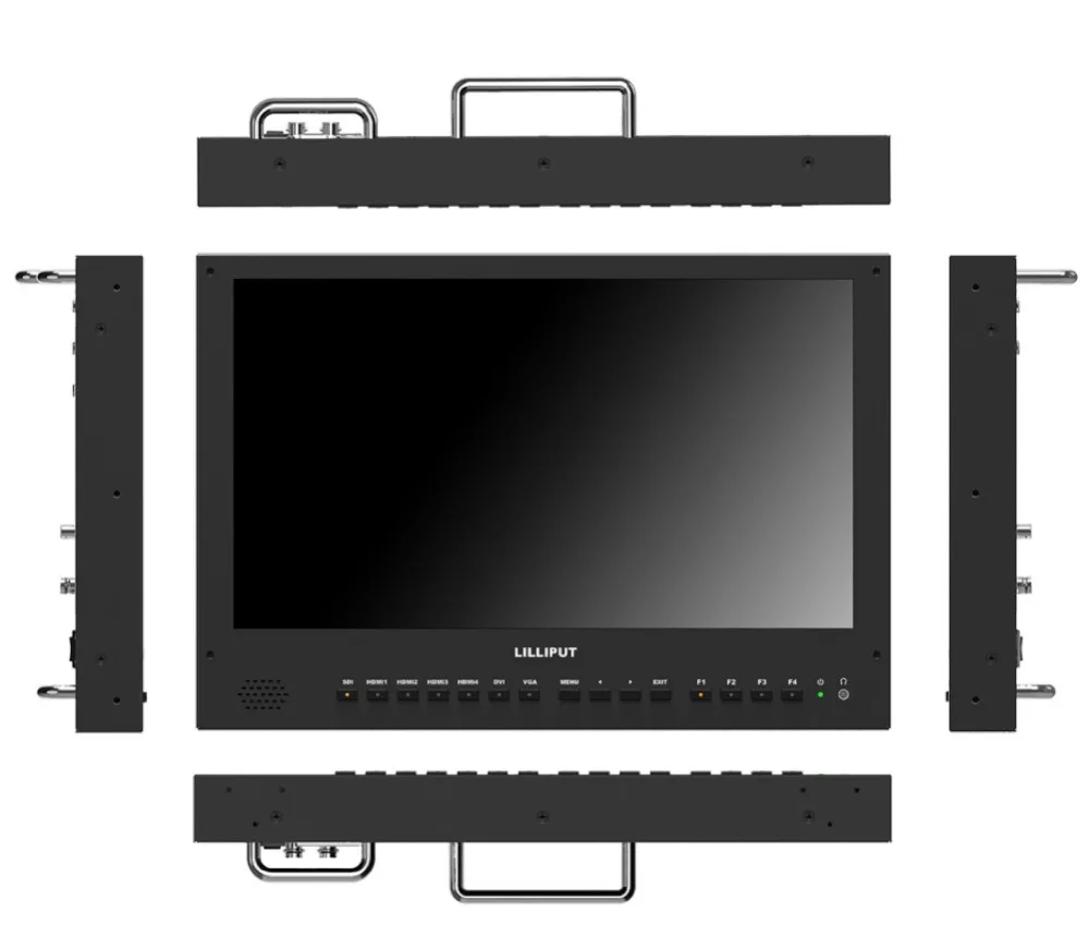 Lilliput BM150-4K 15," 4 K вещательный монитор ULTRA-HD 6U стойка монитор HD SDI 3840x2160 SDI HDMI Tally VGA