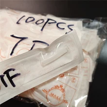 200 шт. индивидуальная упаковка Перманентный Наконечник иглы для макияжа 1RL 3RL 5RL 5F 7F колпачки для татуировки Насадка для бровей губ машина пистолет большой размер