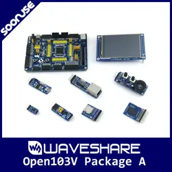 Waveshare Open103V пакет A STM32F103VET6 STM32F103 ARM Cortex-M3 STM32 макетная плата + 7 модулей