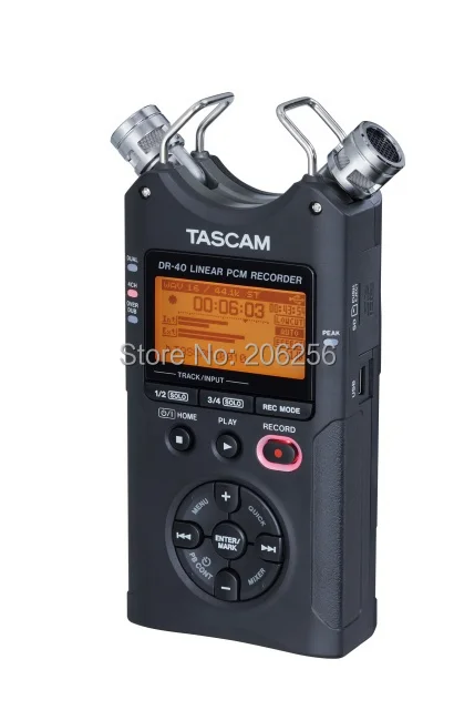 TASCAM dr-40 ручной цифровой диктофон профессиональная записывающая ручка бренд