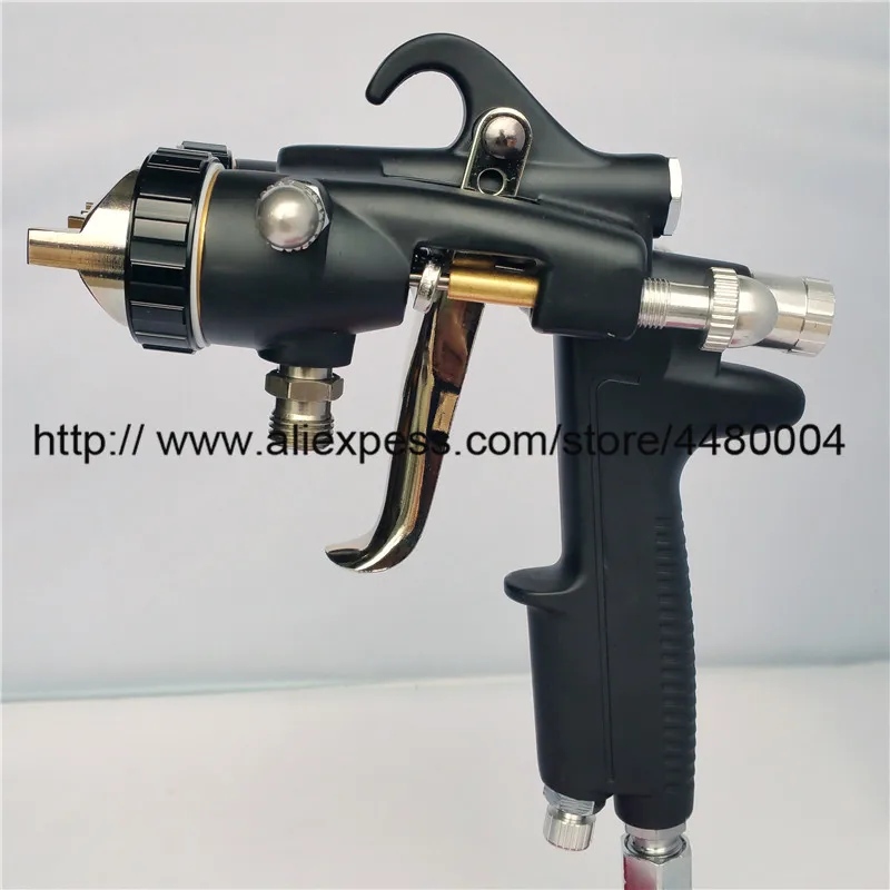 Pistola de Pulverizador de Poliuretano Nano Chrome Dupla Cabeça Pulverizador Pneumático 1.4mm Bico Duplo Pistola Ferramentas Pintura Profissional - Image 2