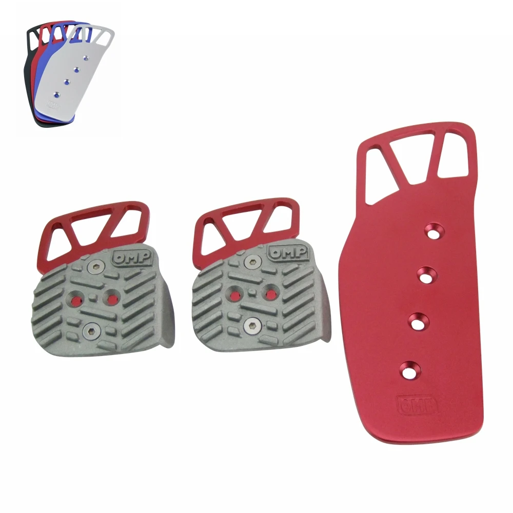 Racing Aluminum Pedal Pad Cover Kit Manual Transmission MTin Pedals