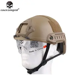 Emersongear-Casco rápido con gafas protectoras tipo MH, protector táctico para Airsoft, deportes de seguridad, combate militar, ciclismo