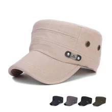 Мужская и женская армейская Кепка с плоским козырьком, хлопковая Военная винтажная дышащая Кепка для LXH на открытом воздухе